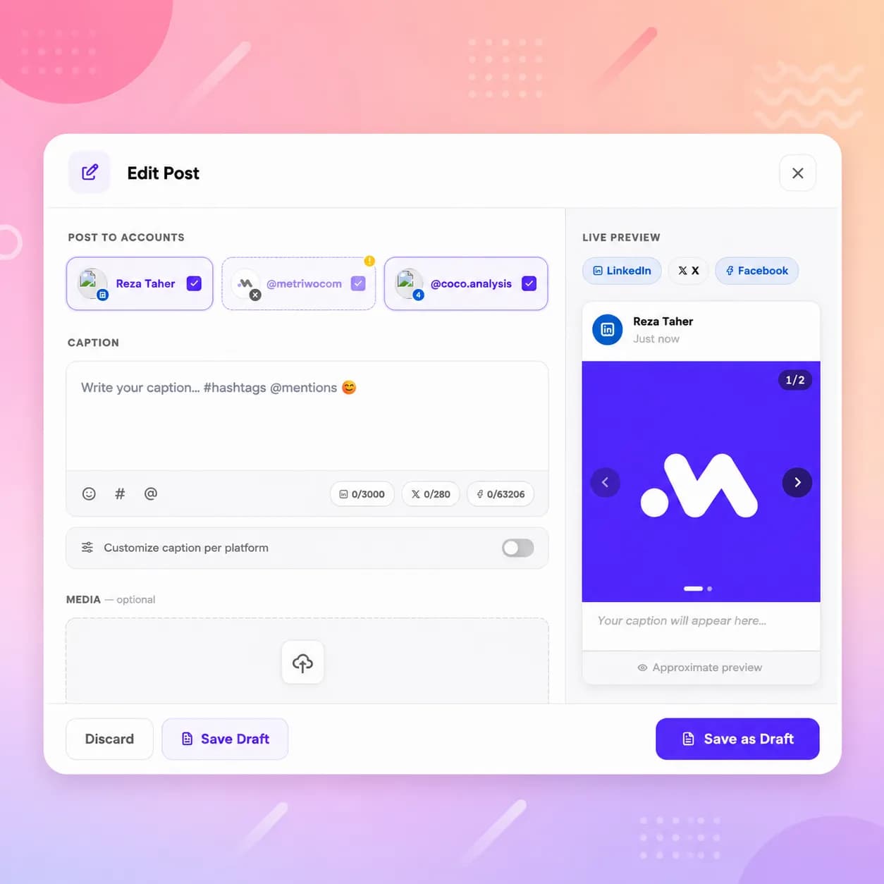 instagram post schedule